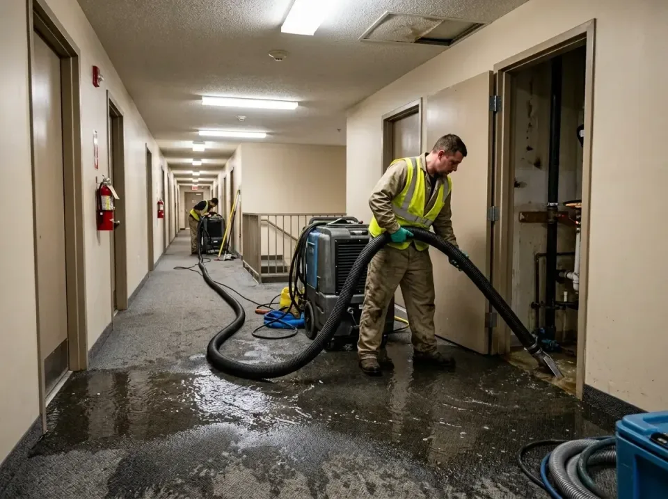 multi-unit-apartment-hallway-f-005 — frequently asked questions, Emergency Burst Pipe Water Extraction & Removal in Dearborn…